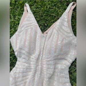 Sparkling White sequined Dress